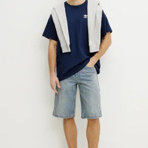 adidas Originals szorty jeansowe DENIM SHORTS męskie kolor niebieski JY6290