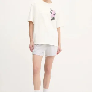 adidas t-shirt LENS PKT damski kolor beżowy JN6574