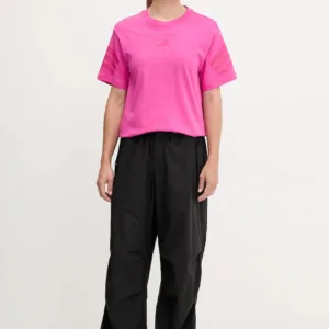 adidas t-shirt bawełniany Future Icons damski kolor różowy JE3713