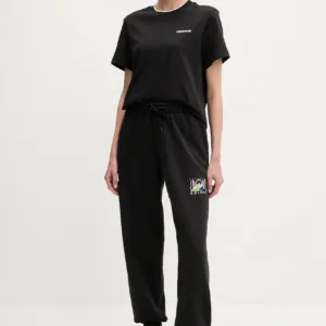 adidas Originals t-shirt bawełniany Graphic Loose T damski kolor czarny JD1805