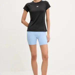 New Balance t-shirt treningowy damski kolor czarny WT51223BK