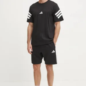 adidas t-shirt bawełniany Future Icons męski kolor czarny z nadrukiem JD4877