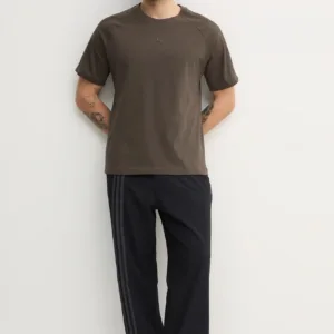 adidas Originals t-shirt bawełniany Essential męskie kolor zielony gładki JD3276