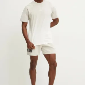 adidas t-shirt bawełniany ALL SZN Dip Dye męski kolor beżowy gładki JJ3696