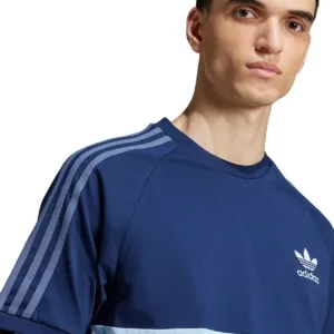adidas Originals t-shirt bawełniany 3-Stripes Panel męski kolor granatowy z aplikacją JD4276
