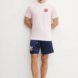 adidas Originals t-shirt bawełniany Cali Tee męski kolor różowy wzorzysty JP0985