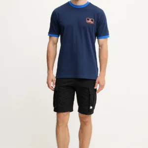 adidas Originals t-shirt bawełniany Contrast Tee męski kolor granatowy z aplikacją JC8383