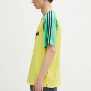 adidas Originals t-shirt Jersey męski kolor żółty wzorzysty JD0813