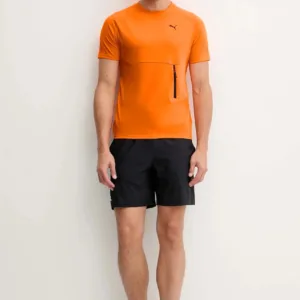 Puma t-shirt treningowy męski kolor pomarańczowy z nadrukiem 629673