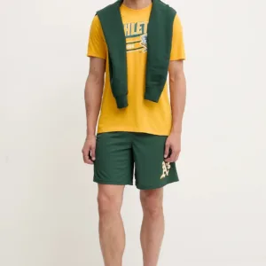 Nike t-shirt bawełniany Oakland Athletics 1982-92 męski kolor pomarańczowy z nadrukiem N199-79Q-OKA-CUE