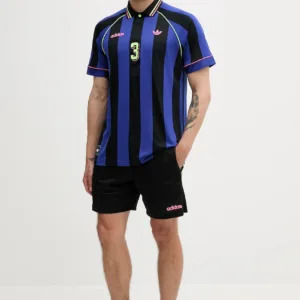 adidas Originals polo Jcquard Jersey męski kolor niebieski wzorzysty KD2307