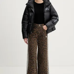 adidas Originals jeansy damskie kolor brązowy KA2680