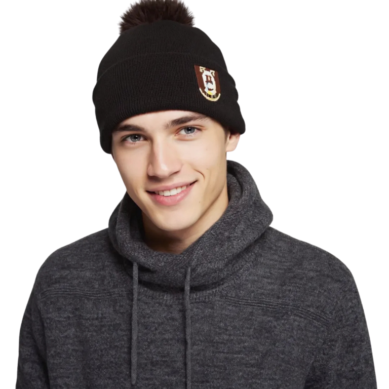 Czapka męska zimowa w kolorze czarnym – ciepła i stylowa czapka męska Szopy.pl