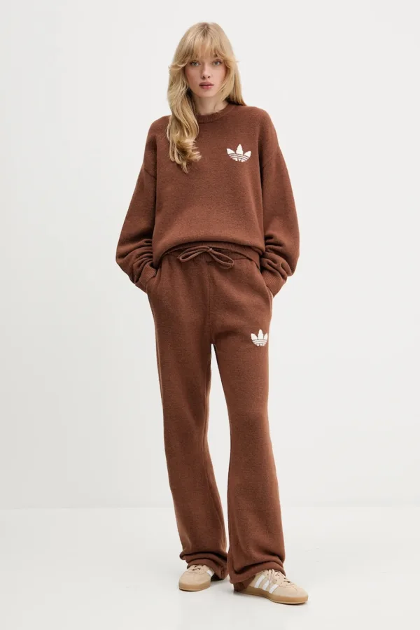 adidas Originals spodnie dresowe z domieszką wełny Knitted Pants