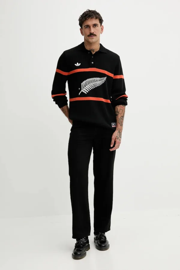 adidas Originals sweter z domieszką wełny All Black