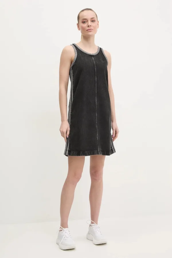 adidas Originals sukienka jeansowa DENIM 3S DRESS