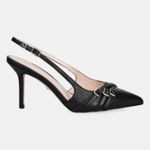 Guess szpilki skórzane SLING BACK BUCKLE S